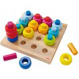 Haba Baby Toys Haba Pegging Game Rainbow Whirls 002202