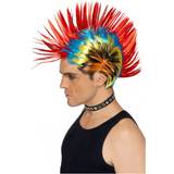 Short Wigs Fancy Dress on sale Smiffys 80's Street Punk Wig Mohawk Multi-Coloured
