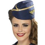 Blue Hats Fancy Dress Smiffys Womens Flight Attendant Hat