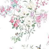 Digital Prints - White Wallpapers Sanderson Magnolia & Blossom (216306)