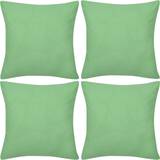 vidaXL 130925 4-pack Cushion Cover Green (40x40cm)
