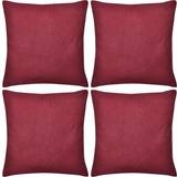 vidaXL 130932 4-Pack Cushion Cover Red (50x50cm)