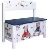 White Storage Benches Kid's Room Roba Child's Bench Chest Teddy College