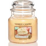Yellow Candlesticks, Candles & Home Fragrances Yankee Candle Vanilla Cupcake Medium Scented Candle 411g