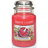 Paraffin Interior Details Yankee Candle Red Raspberry Red Scented Candle 623g