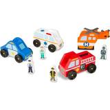 Melissa & Doug Toy Cars Melissa & Doug Emergency Vehicle Set