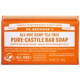Softening Bar Soaps Dr. Bronners Pure Castile Bar Soap Tea Tree 140g