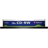 -RW - CD Optical Storage Verbatim CD-RW 700MB 12x Spindle 10-Pack