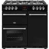 Belling Dual Fuel Ovens Cookers Belling Farmhouse 90DFT Black