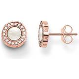 Thomas Sabo Pavé Earrings - Rose Gold/Mother Of Pearl/White