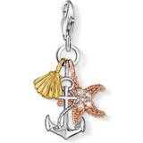Thomas Sabo Charm Club Anchor/Starfish/Sea Shell Charm - Silver/Gold/Rose Gold/White