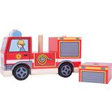 Fire Fighters Baby Toys Bigjigs Stacking Fire Engine