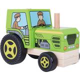Stacking Toys Bigjigs Stacking Tractor