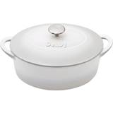 Denby Natural Canvas Cast Iron Oval Casserole with lid 4.2 L