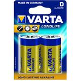 Varta D (LR20) Batteries & Chargers Varta Longlife D 2-pack