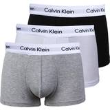 Men's Underwear Calvin Klein Cotton Stretch Low Rise Trunks 3-pack - Black/White/Grey Heather