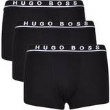 Hugo Boss Stretch Cotton Trunks 3-pack - Black