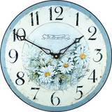 Roger Lascelles Clocks Roger Lascelles Wild Daisies French Wall Clock 36cm