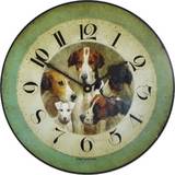 Roger Lascelles Four Kings & a Knave Wall Clock 36cm
