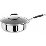 Stainless Steel Pans Stellar Induction Non Stick with lid 24 cm