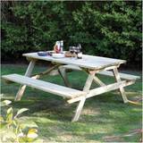 Wood Picnic Tables Garden & Outdoor Furniture Rowlinson 4ft Picnic