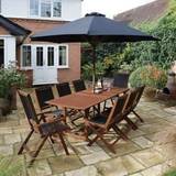 Rowlinson Patio Dining Sets Rowlinson Bali Patio Dining Set, 1 Table incl. 8 Chairs