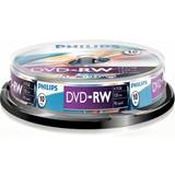 4x - DVD Optical Storage Philips DVD-RW 4.7GB 4x Spindle 10-Pack