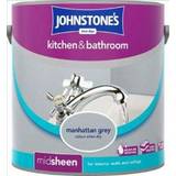 Johnstones Kitchen & Bathroom Ceiling Paint, Wall Paint Grey 2.5L