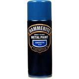 Hammerite Blue - Metal Paint Hammerite Direct to Rust Smooth Effect Metal Paint Blue 0.4L