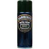 Hammerite Spray Paint Hammerite Direct to Rust Smooth Effect Metal Paint Green 0.4L