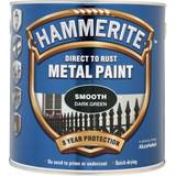 Hammerite Green - Outdoor Use Paint Hammerite Direct to Rust Smooth Finish Metal Paint Green 2.5L