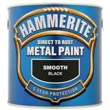 Metal Paint Hammerite Direct to Rust Smooth Effect Metal Paint Black 2.5L