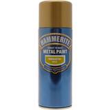 Hammerite Direct to Rust Smooth Effect Metal Paint Gold 0.4L