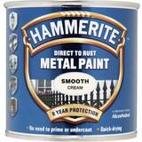 Hammerite Off-white Paint Hammerite Direct to Rust Smooth Effect Metal Paint Off-white 0.25L