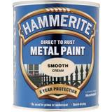 Hammerite Off-white Paint Hammerite Direct to Rust Smooth Effect Metal Paint Off-white 0.75L