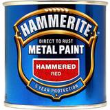 Hammerite Direct to Rust Hammered Effect Metal Paint Red 0.25L