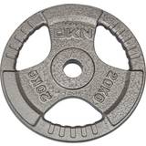 DKN Tri Grip Cast Iron Olympic Weight Plates 20kg