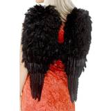 Halloween Accessories Fancy Dress Smiffys Black Feather Angel Wings
