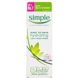 Bottle Facial Creams Simple Kind to Skin Hydrating Light Moisturiser 125ml