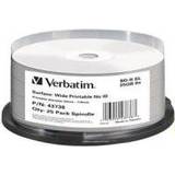 Verbatim BD-R No ID Brand 25GB 6x Spindle 25-Pack Wide Printable