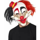 Men Masks Fancy Dress Smiffys Creepy Clown Mask with Hair Latex Halloween Accessory