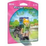 Playmobil Figurines on sale Playmobil Zookeeper with Baby Gorilla 9074