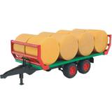Toy Vehicles Bruder Bale Transport Trailer with 8 Round Bales 02220