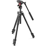 3 Sections Camera Tripods Manfrotto 290 Light + Befree Live Fluid Video Head