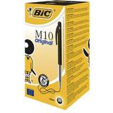 Bic M10 Retractable Ballpoint Pen Black 50-pack