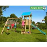 Jungle Gyms - Plastic Playground Jungle Gym Castle 2 Swing