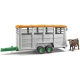 Bruder Toy Vehicles Bruder Livestock Trailer with 1 Cow 02227