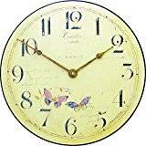 Roger Lascelles Butterfly Motif Wall Clock 36cm