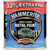 Hammerite Paint Hammerite Direct to Rust Smooth Effect Metal Paint Silver 0.75L
