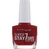 Red Gel Polishes Maybelline Superstay 7 Days Gel Nail Color #06 Deep Red